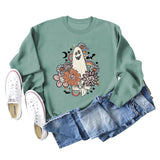 Loose Oversize Printed Long-sleeved Women's Sweatshirt