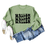 Wallen Autumn and Winter Fashion Bottoming Loose Long Sleeve Large Round Neck Sweater