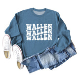 Wallen Autumn and Winter Fashion Bottoming Loose Long Sleeve Large Round Neck Sweater