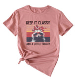 Damen Top Keep It Classy and A Little Kurzarm-T-Shirt