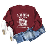 THE SANDERSON WITCH Bottoming Crew Neck Womens Long Sleeve Shirt Plus Size Sweater