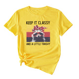 Damen Top Keep It Classy and A Little Kurzarm-T-Shirt