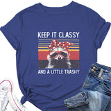 Damen Top Keep It Classy and A Little Kurzarm-T-Shirt