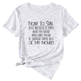 The Letter Note To Self Damen T-Shirt, lässig, lockere Passform, kurze Ärmel
