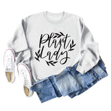 Plain Lady Fashion Women's Round Neck Printed Bottomed Long Sleeved Shirt Large Sweater