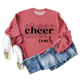 Letters Loose Round Neck Womens Fall and Winter Long-sleeved Sweater