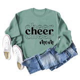 Cheer Mom Autumn and Winter Base Lettering Loose Long Sleeve Casual Oversize Sweater Female