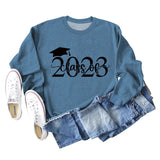 Class of 2023 Hat Letter Bottoming Long Sleeved Sweater for Women In Stock