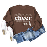 Letters Loose Round Neck Womens Fall and Winter Long-sleeved Sweater