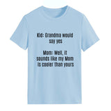 Kid Grand Could T-shirt à manches courtes et col rond pour femme