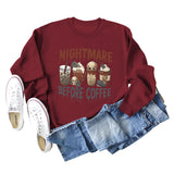 NIGHTMARE BEFORE CREW NECK LONGSLEEVE SWEATER