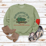 GRISWOLD'S Letter Print Arm Love Sweatshirt Top
