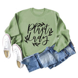 Plain Lady Fashion Women's Round Neck Printed Bottomed Long Sleeved Shirt Large Sweater
