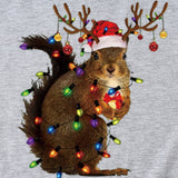 Squirrel Print Woman Casual Crewneck Short Sleeves