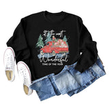 This Is The Most Wonderful Monogram Print Long Sleeve Sweatshirt for Women