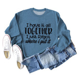 I Have It All Base Long Sleeve Round Neck Womens Sweater.
