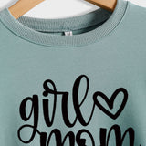 Girmom Love Letter Printing Fashion Loose Bottoming Long Sleeve Plus Size Sweater