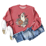 Loose Oversize Printed Long-sleeved Women's Sweatshirt