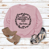 Simple Pullover Top Long Sleeve Printed Loose Sweater Cross Border