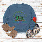 GRISWOLD'S Letter Print Arm Love Sweatshirt Top