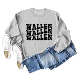 Wallen Autumn and Winter Fashion Bottoming Loose Long Sleeve Large Round Neck Sweater