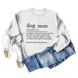 Dog Mom Letter Printing Round Neck Short Sleeved Sweater Women