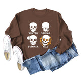 Round Neck Letter Women's Leggings WINTER SPRING Plus-size Sweatshirt