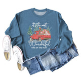 This Is The Most Wonderful Monogram Print Long Sleeve Sweatshirt for Women
