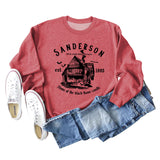 SANDERSON BED Letters Round Neck Bottoming Long-sleeved Women's Sweatshirt