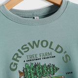 GRISWOLD'S LETTER CREW NECK LOOSE LONG SLEEVE WOMEN'S OVERSIZE SWEATSHIRT