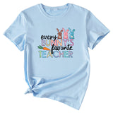 Every Bunny's Bunny's Bunny Print Casual Short-sleeved T-shirt for Women