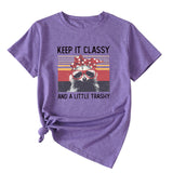 Damen Top Keep It Classy and A Little Kurzarm-T-Shirt