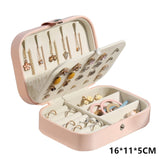 Jewelry Organizer Portable Necklace Earrings Rings Jewelry Box Packaging PU Leather Storage Joyeros Organizador De Joyas