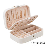 Jewelry Organizer Portable Necklace Earrings Rings Jewelry Box Packaging PU Leather Storage Joyeros Organizador De Joyas