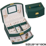 Jewelry Organizer Portable Necklace Earrings Rings Jewelry Box Packaging PU Leather Storage Joyeros Organizador De Joyas