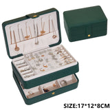 Jewelry Organizer Portable Necklace Earrings Rings Jewelry Box Packaging PU Leather Storage Joyeros Organizador De Joyas