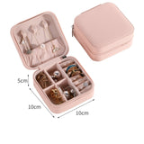 Jewelry Organizer Portable Necklace Earrings Rings Jewelry Box Packaging PU Leather Storage Joyeros Organizador De Joyas