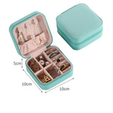 Jewelry Organizer Portable Necklace Earrings Rings Jewelry Box Packaging PU Leather Storage Joyeros Organizador De Joyas