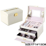 Jewelry Organizer Portable Necklace Earrings Rings Jewelry Box Packaging PU Leather Storage Joyeros Organizador De Joyas