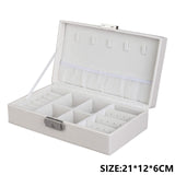 Jewelry Organizer Portable Necklace Earrings Rings Jewelry Box Packaging PU Leather Storage Joyeros Organizador De Joyas